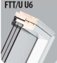 FAKRO FTT-U6 (02) 58x98 Tri vitr. Pivot - rot dec - Bois verni